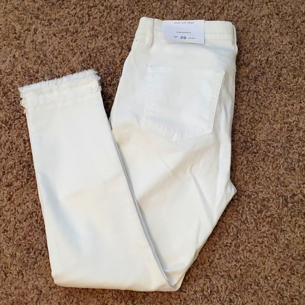 LOFT white pants